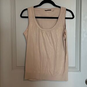 Elie Tahari gold tank with gold shimmer size small